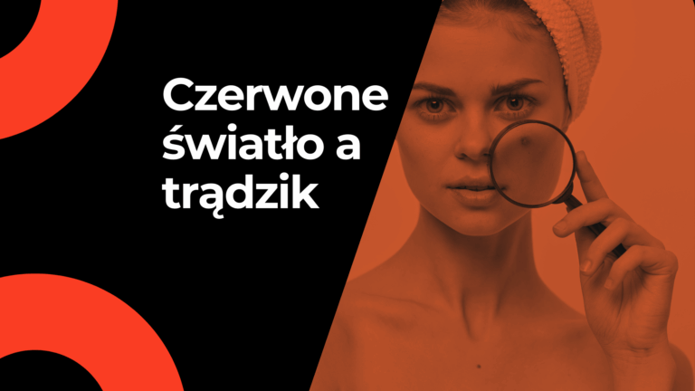 czerwone światło a trądzik